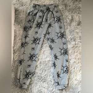 StreetWear Society Celestial Sun Grey Sweatpants Joggers